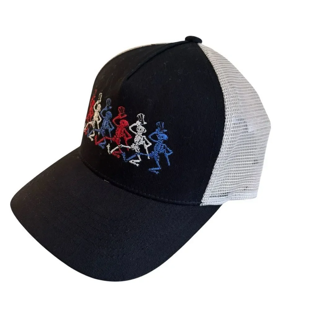 Dancing Skulls Americana Trucker Hat